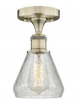 Innovations Lighting 616-1F-AB-G275 - Conesus - 1 Light - 6 inch - Antique Brass - Flush Mount