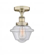 Innovations Lighting 616-1F-AB-G534 - Oxford - 1 Light - 7 inch - Antique Brass - Semi-Flush Mount