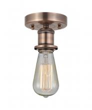 Innovations Lighting 616-1F-AC - Bare Bulb - 1 Light - 2 inch - Antique Copper - Semi-Flush Mount