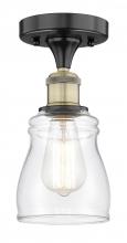 Innovations Lighting 616-1F-BAB-G392 - Ellery - 1 Light - 5 inch - Black Antique Brass - Semi-Flush Mount