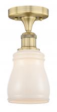 Innovations Lighting 616-1F-BB-G391 - Ellery - 1 Light - 5 inch - Brushed Brass - Semi-Flush Mount