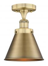 Innovations Lighting 616-1F-BB-M13-BB - Appalachian - 1 Light - 8 inch - Brushed Brass - Semi-Flush Mount