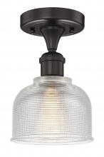 Innovations Lighting 616-1F-OB-G412 - Dayton - 1 Light - 6 inch - Oil Rubbed Bronze - Semi-Flush Mount