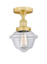 Innovations Lighting 616-1F-SG-G532 - Oxford - 1 Light - 7 inch - Satin Gold - Semi-Flush Mount