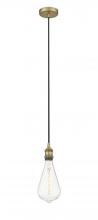 Innovations Lighting 616-1P-BB-BB125LED - Edison - 1 Light - 6 inch - Brushed Brass - Cord hung - Mini Pendant