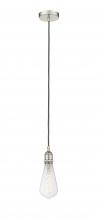 Innovations Lighting 616-1P-PN-BB95LED - Edison - 1 Light - 4 inch - Polished Nickel - Cord hung - Mini Pendant