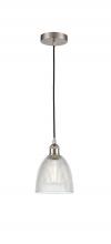Innovations Lighting 616-1P-SN-G382-LED - Castile - 1 Light - 6 inch - Brushed Satin Nickel - Cord hung - Mini Pendant