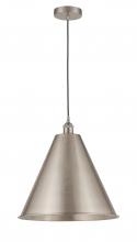 Innovations Lighting 616-1P-SN-MBC-16-SN-LED - Berkshire - 1 Light - 16 inch - Brushed Satin Nickel - Cord hung - Mini Pendant