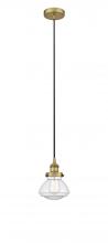 Innovations Lighting 616-1PH-BB-G322 - Olean - 1 Light - 7 inch - Brushed Brass - Cord hung - Mini Pendant