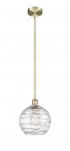 Innovations Lighting 616-1S-AB-G1213-10 - Athens Deco Swirl - 1 Light - 10 inch - Antique Brass - Cord hung - Mini Pendant