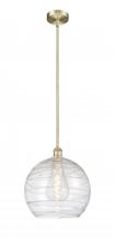 Innovations Lighting 616-1S-AB-G1213-14 - Athens Deco Swirl - 1 Light - 14 inch - Antique Brass - Cord hung - Pendant