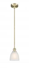 Innovations Lighting 616-1S-AB-G381 - Castile - 1 Light - 6 inch - Antique Brass - Cord hung - Mini Pendant