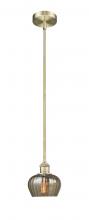 Innovations Lighting 616-1S-AB-G96 - Fenton - 1 Light - 7 inch - Antique Brass - Stem Hung - Mini Pendant