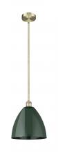 Innovations Lighting 616-1S-AB-MBD-12-GR - Plymouth - 1 Light - 12 inch - Antique Brass - Cord hung - Mini Pendant