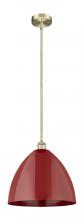 Innovations Lighting 616-1S-AB-MBD-16-RD - Plymouth - 1 Light - 16 inch - Antique Brass - Cord hung - Mini Pendant