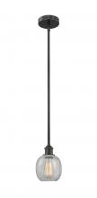 Innovations Lighting 616-1S-BK-G105 - Belfast - 1 Light - 6 inch - Matte Black - Cord hung - Mini Pendant