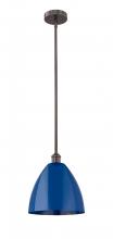 Innovations Lighting 616-1S-OB-MBD-12-BL - Plymouth - 1 Light - 12 inch - Oil Rubbed Bronze - Cord hung - Mini Pendant