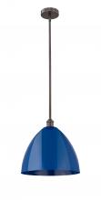 Innovations Lighting 616-1S-OB-MBD-16-BL - Plymouth - 1 Light - 16 inch - Oil Rubbed Bronze - Cord hung - Mini Pendant