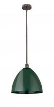 Innovations Lighting 616-1S-OB-MBD-16-GR - Plymouth - 1 Light - 16 inch - Oil Rubbed Bronze - Cord hung - Mini Pendant
