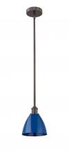 Innovations Lighting 616-1S-OB-MBD-75-BL - Plymouth - 1 Light - 8 inch - Oil Rubbed Bronze - Cord hung - Mini Pendant