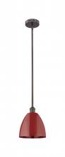 Innovations Lighting 616-1S-OB-MBD-9-RD - Plymouth - 1 Light - 9 inch - Oil Rubbed Bronze - Cord hung - Mini Pendant