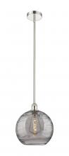 Innovations Lighting 616-1S-PN-G1213-12SM - Athens Deco Swirl - 1 Light - 12 inch - Polished Nickel - Cord hung - Mini Pendant