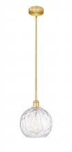 Innovations Lighting 616-1S-SG-G1215-10 - Athens Water Glass - 1 Light - 10 inch - Satin Gold - Cord hung - Mini Pendant