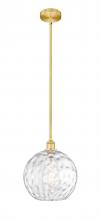 Innovations Lighting 616-1S-SG-G1215-12 - Athens Water Glass - 1 Light - 12 inch - Satin Gold - Cord hung - Mini Pendant