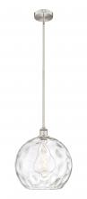 Innovations Lighting 616-1S-SN-G1215-14 - Athens Water Glass - 1 Light - 13 inch - Brushed Satin Nickel - Cord hung - Pendant