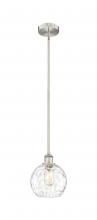 Innovations Lighting 616-1S-SN-G1215-8 - Athens Water Glass - 1 Light - 8 inch - Brushed Satin Nickel - Cord hung - Mini Pendant