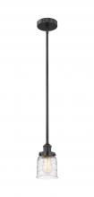 Innovations Lighting 616-1SH-BK-G513 - Bell - 1 Light - 5 inch - Matte Black - Cord hung - Mini Pendant