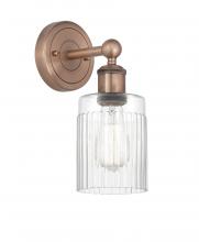 Innovations Lighting 616-1W-AC-G342 - Hadley - 1 Light - 5 inch - Antique Copper - Sconce