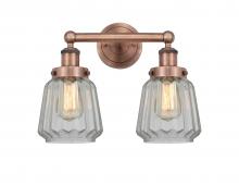 Innovations Lighting 616-2W-AC-G142 - Chatham - 2 Light - 16 inch - Antique Copper - Bath Vanity Light