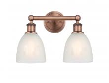 Innovations Lighting 616-2W-AC-G381 - Castile - 2 Light - 15 inch - Antique Copper - Bath Vanity Light