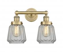 Innovations Lighting 616-2W-BB-G142 - Chatham - 2 Light - 16 inch - Brushed Brass - Bath Vanity Light