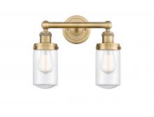 Innovations Lighting 616-2W-BB-G312 - Dover - 2 Light - 14 inch - Brushed Brass - Bath Vanity Light