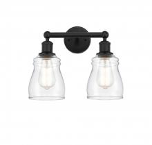 Innovations Lighting 616-2W-BK-G392 - Ellery - 2 Light - 14 inch - Matte Black - Bath Vanity Light