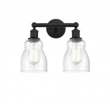 Innovations Lighting 616-2W-BK-G394 - Ellery - 2 Light - 14 inch - Matte Black - Bath Vanity Light