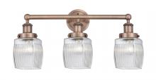 Innovations Lighting 616-3W-AC-G302 - Colton - 3 Light - 24 inch - Antique Copper - Bath Vanity Light