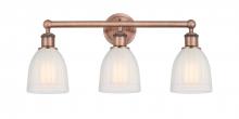 Innovations Lighting 616-3W-AC-G441 - Brookfield - 3 Light - 24 inch - Antique Copper - Bath Vanity Light
