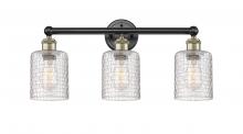 Innovations Lighting 616-3W-BAB-G112C-5CL - Cobbleskill - 3 Light - 23 inch - Black Antique Brass - Bath Vanity Light