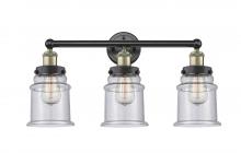 Innovations Lighting 616-3W-BAB-G184 - Canton - 3 Light - 24 inch - Black Antique Brass - Bath Vanity Light