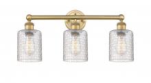 Innovations Lighting 616-3W-BB-G112C-5CL - Cobbleskill - 3 Light - 23 inch - Brushed Brass - Bath Vanity Light