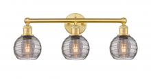 Innovations Lighting 616-3W-SG-G1213-6SM - Athens Deco Swirl - 3 Light - 24 inch - Satin Gold - Bath Vanity Light