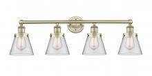 Innovations Lighting 616-4W-AB-G62 - Cone - 4 Light - 33 inch - Antique Brass - Bath Vanity Light