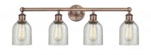 Innovations Lighting 616-4W-AC-G259 - Caledonia - 4 Light - 32 inch - Antique Copper - Bath Vanity Light