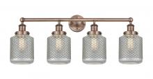Innovations Lighting 616-4W-AC-G262 - Stanton - 4 Light - 33 inch - Antique Copper - Bath Vanity Light