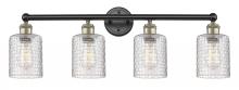 Innovations Lighting 616-4W-BAB-G112C-5CL - Cobbleskill - 4 Light - 32 inch - Black Antique Brass - Bath Vanity Light