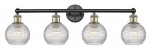 Innovations Lighting 616-4W-BAB-G122C-6CL - Athens - 4 Light - 33 inch - Black Antique Brass - Bath Vanity Light