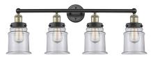 Innovations Lighting 616-4W-BAB-G182 - Canton - 4 Light - 33 inch - Black Antique Brass - Bath Vanity Light